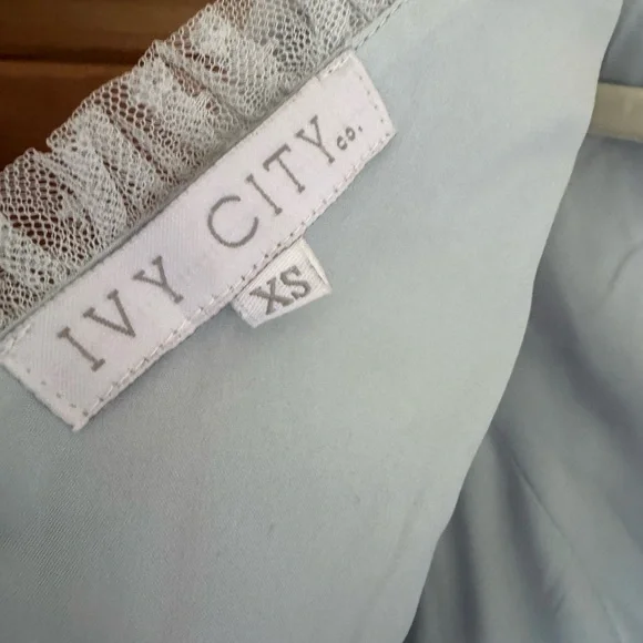 Ivy City Co. Jules Midi Dress in Baby Blue - Picture 6 of 7